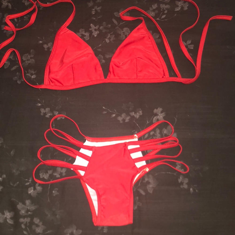 NWOT - Red Bathing Suit - Fits like XS or S!!! - Picture 3 of 5